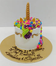 Load image into Gallery viewer, (A-C19) Unicorn Rainbow Cake
