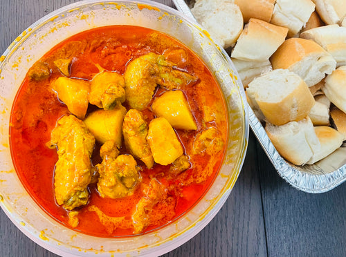 (PP12) Nyonya Curry Chicken with Baguettes