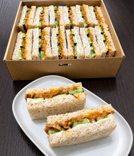 Load image into Gallery viewer, (SA08-S) Mini Sardine and Cucumber Wholemeal Sandwiches  (12pc / 30pc)