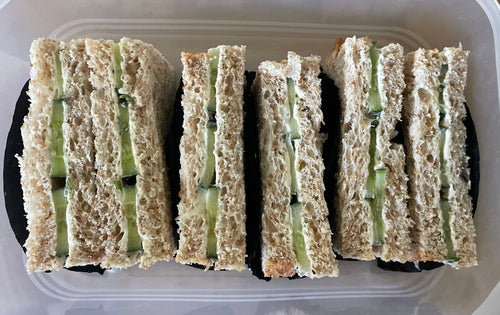 (SA08A) Cucumber Wholemeal Sandwiches (Vegetarian)