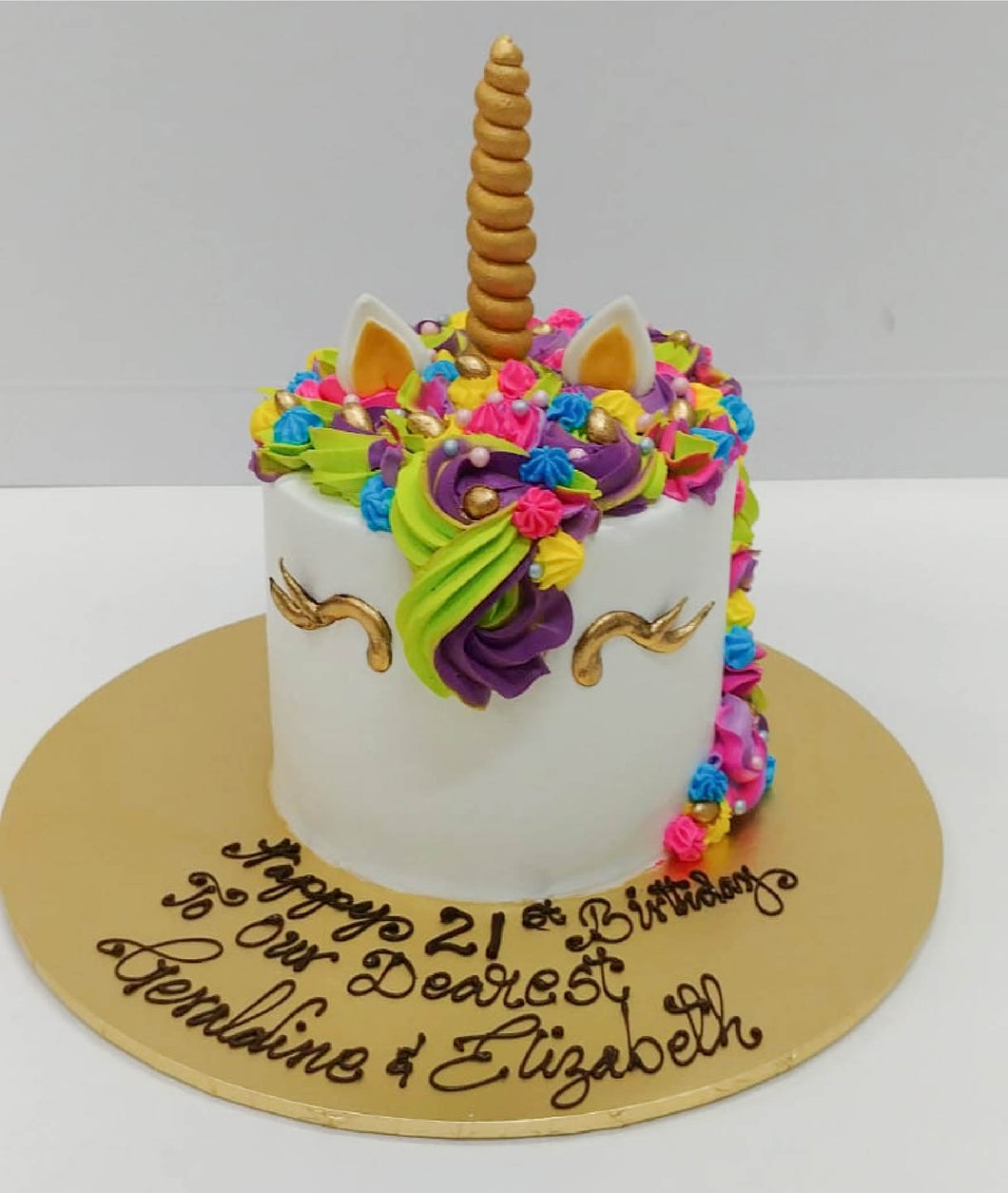 (A-C19) Unicorn Rainbow Cake